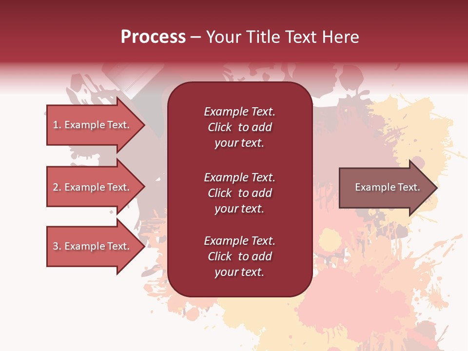 High Res Jpeg - Colorful Paint On A White Canvas With A Paintbrush. PowerPoint Template