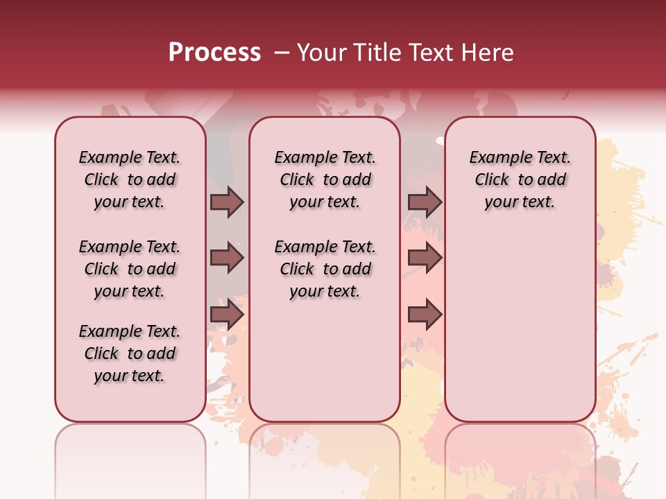 High Res Jpeg - Colorful Paint On A White Canvas With A Paintbrush. PowerPoint Template