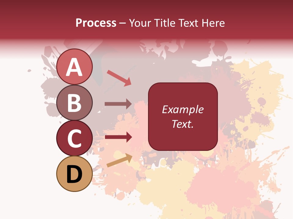 High Res Jpeg - Colorful Paint On A White Canvas With A Paintbrush. PowerPoint Template