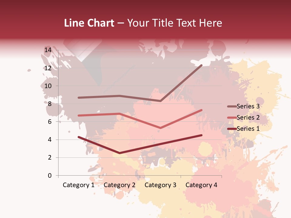 High Res Jpeg - Colorful Paint On A White Canvas With A Paintbrush. PowerPoint Template