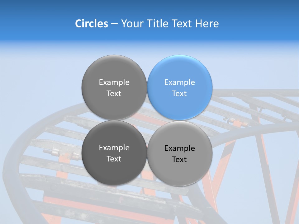 Roller Coaster Tracks PowerPoint Template