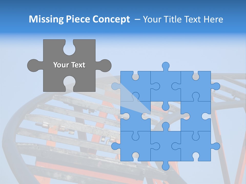 Roller Coaster Tracks PowerPoint Template