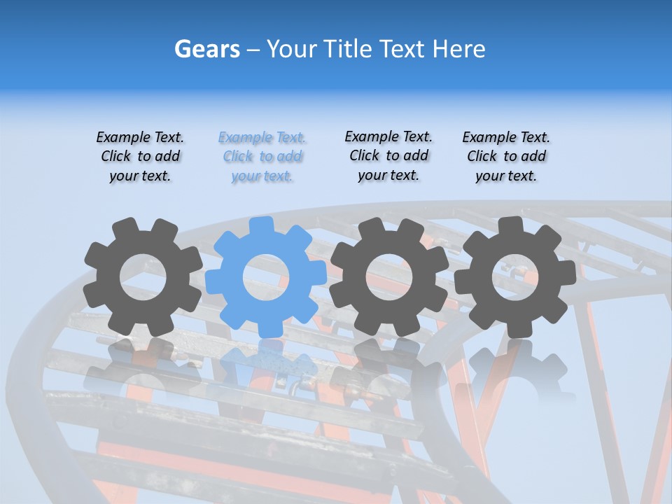 Roller Coaster Tracks PowerPoint Template