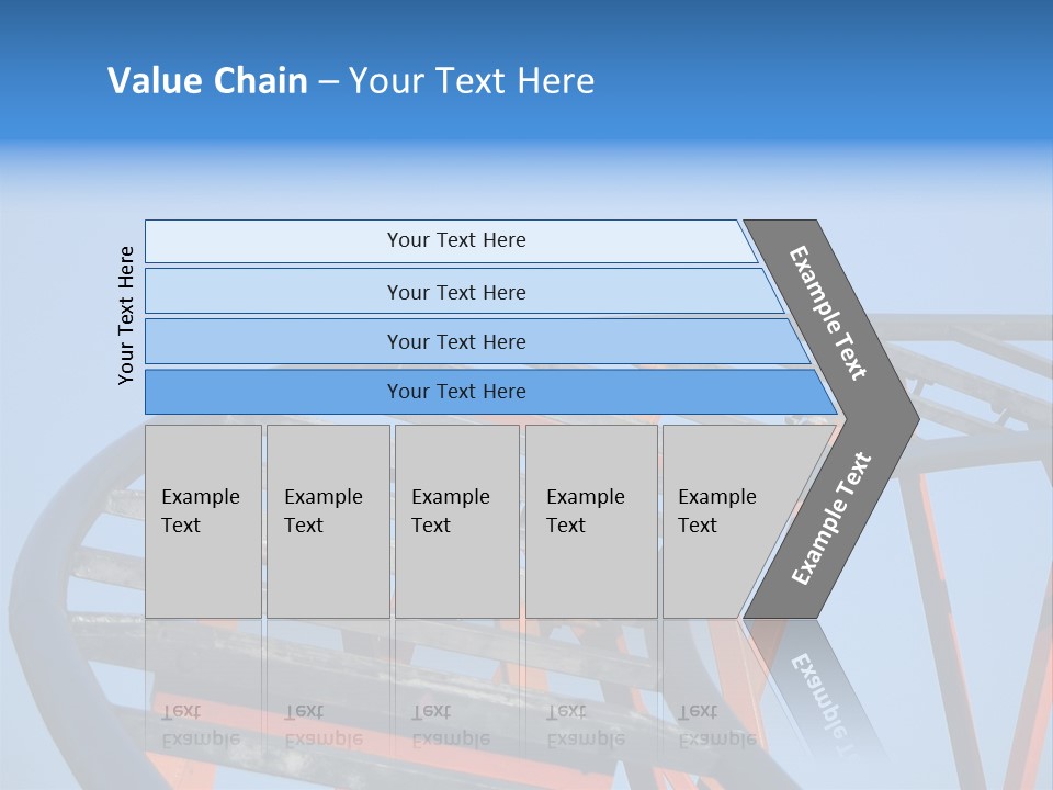 Roller Coaster Tracks PowerPoint Template