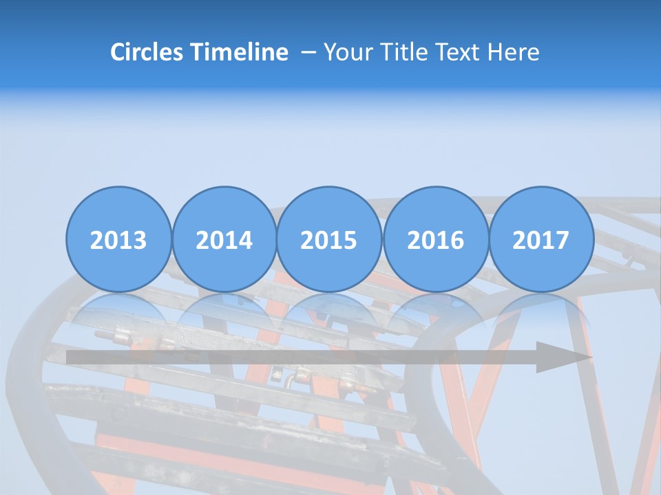 Roller Coaster Tracks PowerPoint Template