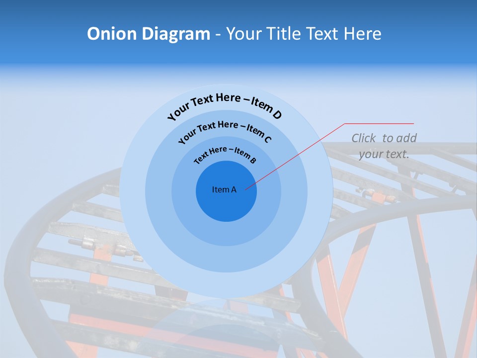 Roller Coaster Tracks PowerPoint Template
