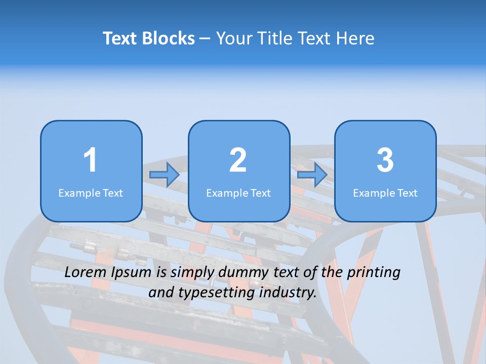 Roller Coaster Tracks PowerPoint Template