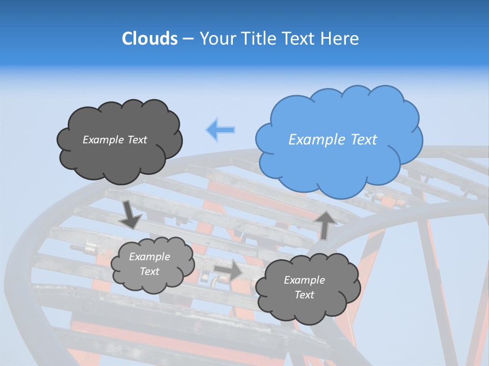 Roller Coaster Tracks PowerPoint Template