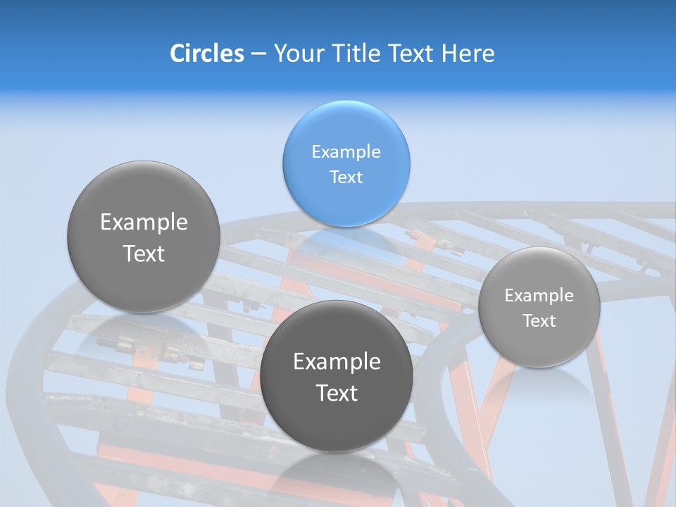 Roller Coaster Tracks PowerPoint Template