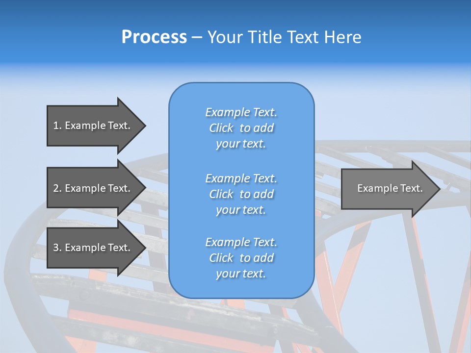 Roller Coaster Tracks PowerPoint Template