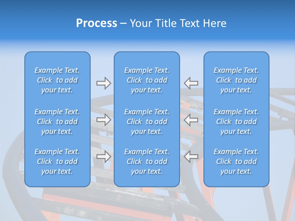Roller Coaster Tracks PowerPoint Template
