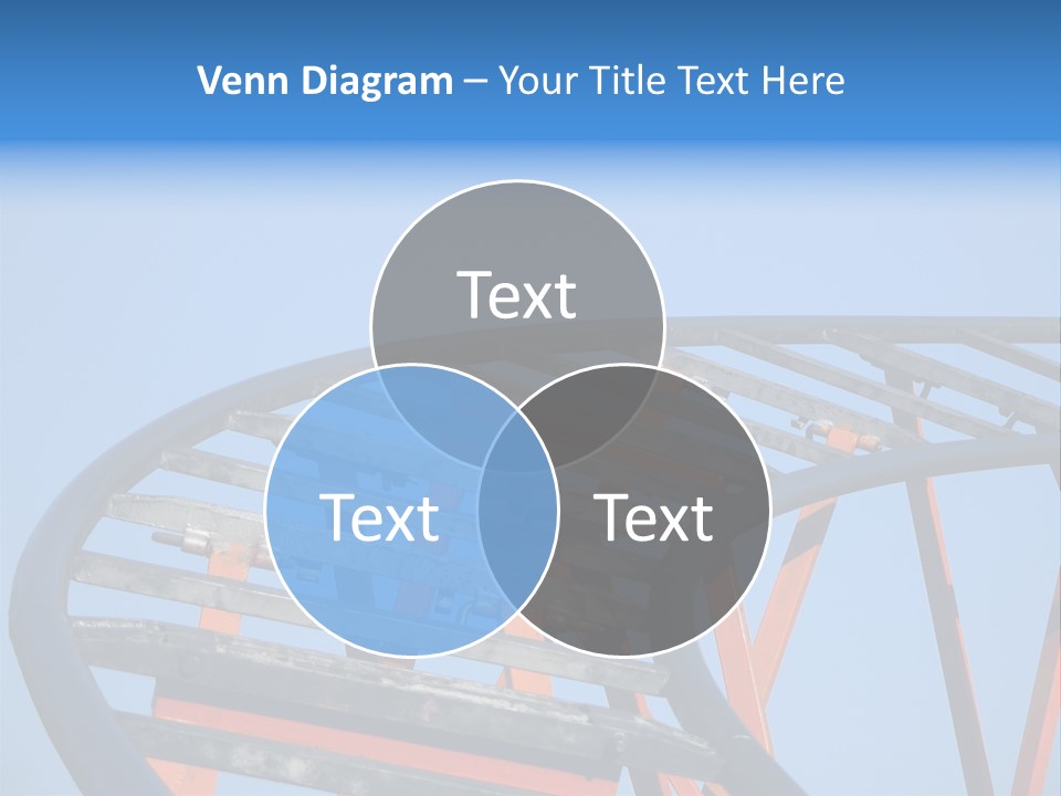 Roller Coaster Tracks PowerPoint Template
