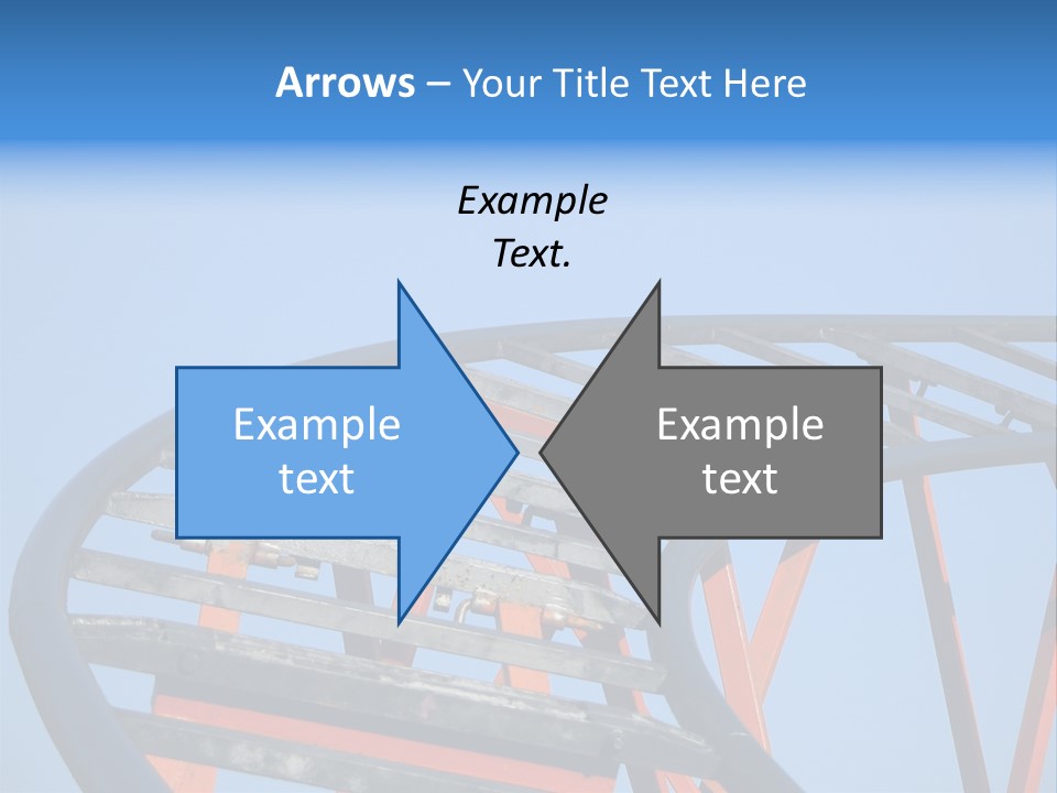 Roller Coaster Tracks PowerPoint Template