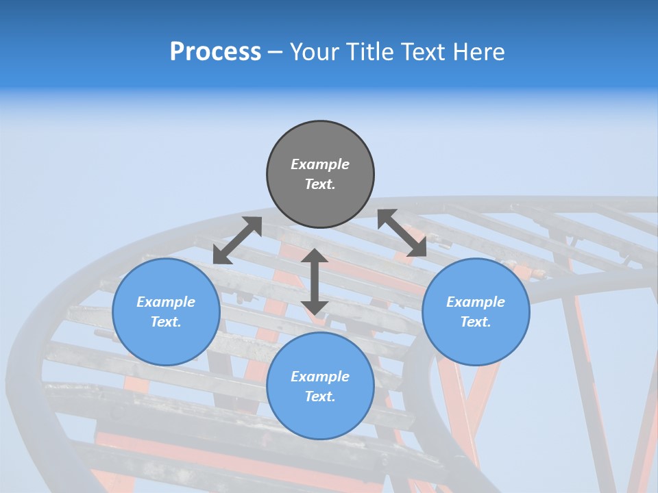 Roller Coaster Tracks PowerPoint Template