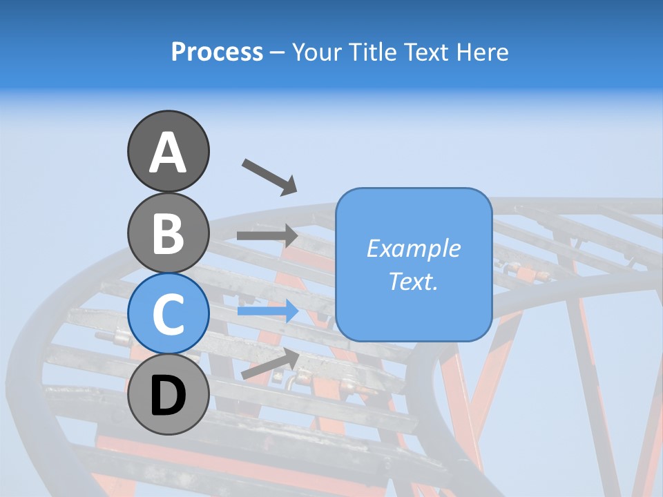 Roller Coaster Tracks PowerPoint Template