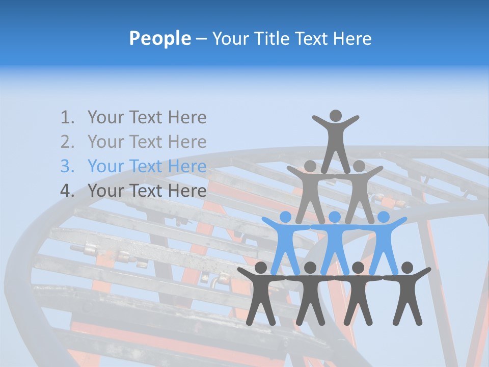 Roller Coaster Tracks PowerPoint Template