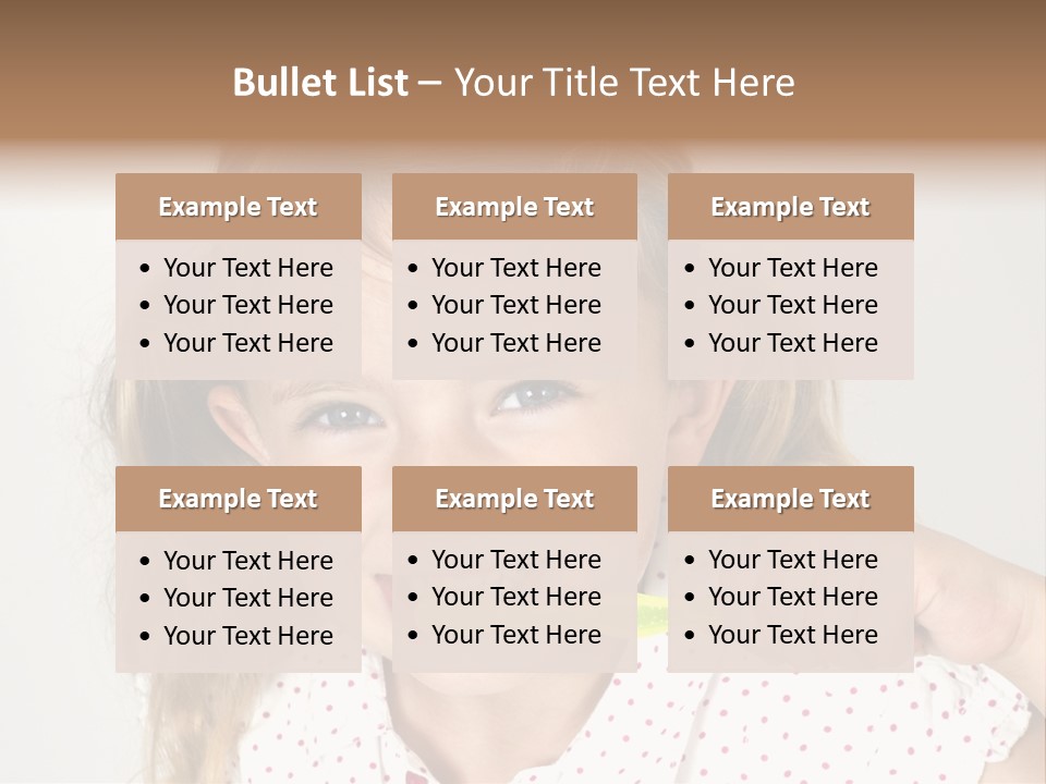 A Little Girl Brushing Her Teeth With A Brightly Colored Toothbrush PowerPoint Template