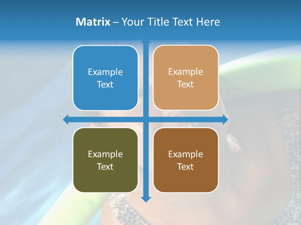 Active Senior Woman In The Pool, Doing Water Sports Exercises PowerPoint Template