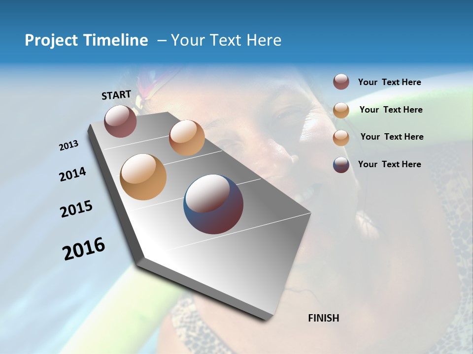 Active Senior Woman In The Pool, Doing Water Sports Exercises PowerPoint Template