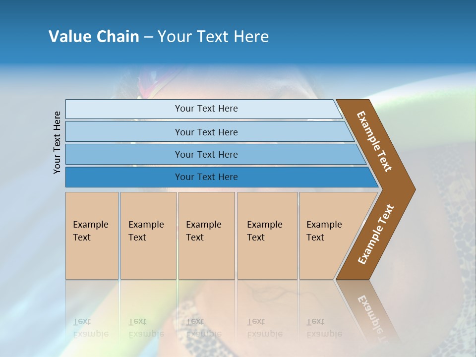 Active Senior Woman In The Pool, Doing Water Sports Exercises PowerPoint Template