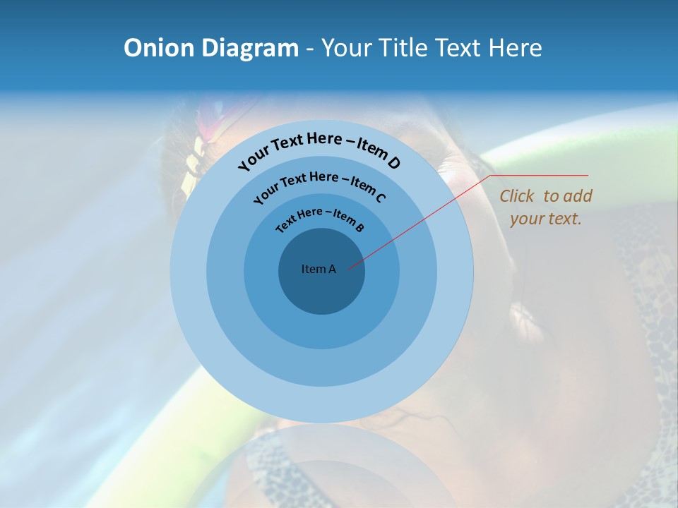 Active Senior Woman In The Pool, Doing Water Sports Exercises PowerPoint Template