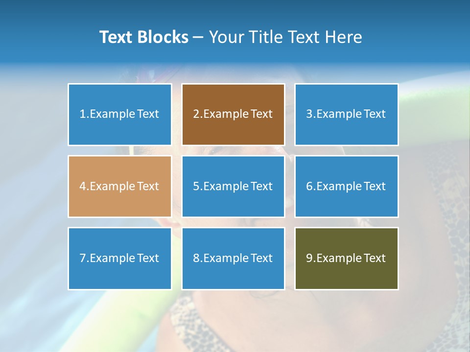 Active Senior Woman In The Pool, Doing Water Sports Exercises PowerPoint Template