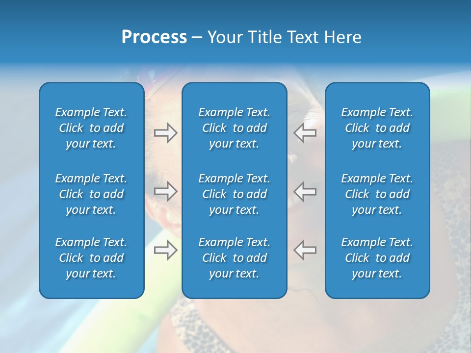 Active Senior Woman In The Pool, Doing Water Sports Exercises PowerPoint Template