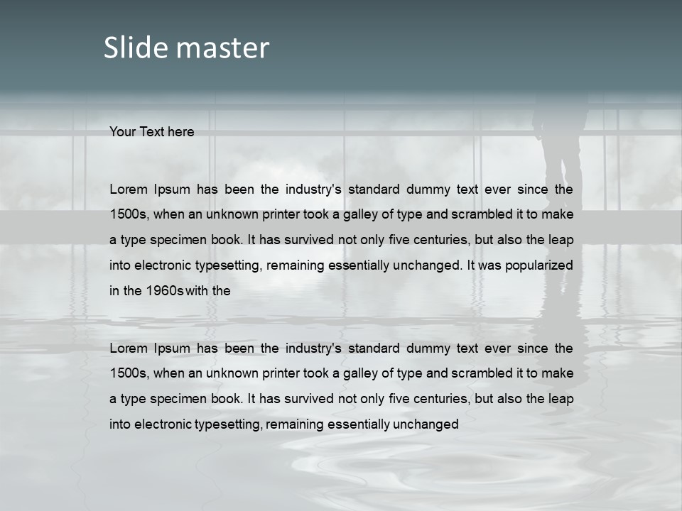 Viareggio's Sandy Beach, Tuscany PowerPoint Template