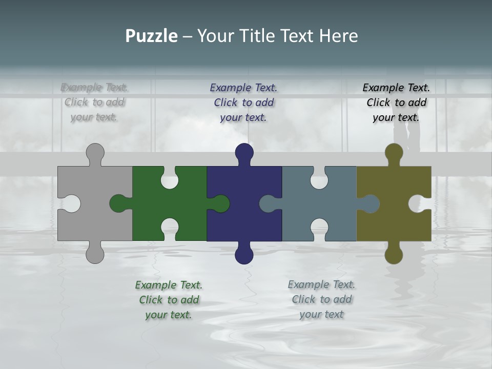 Viareggio's Sandy Beach, Tuscany PowerPoint Template