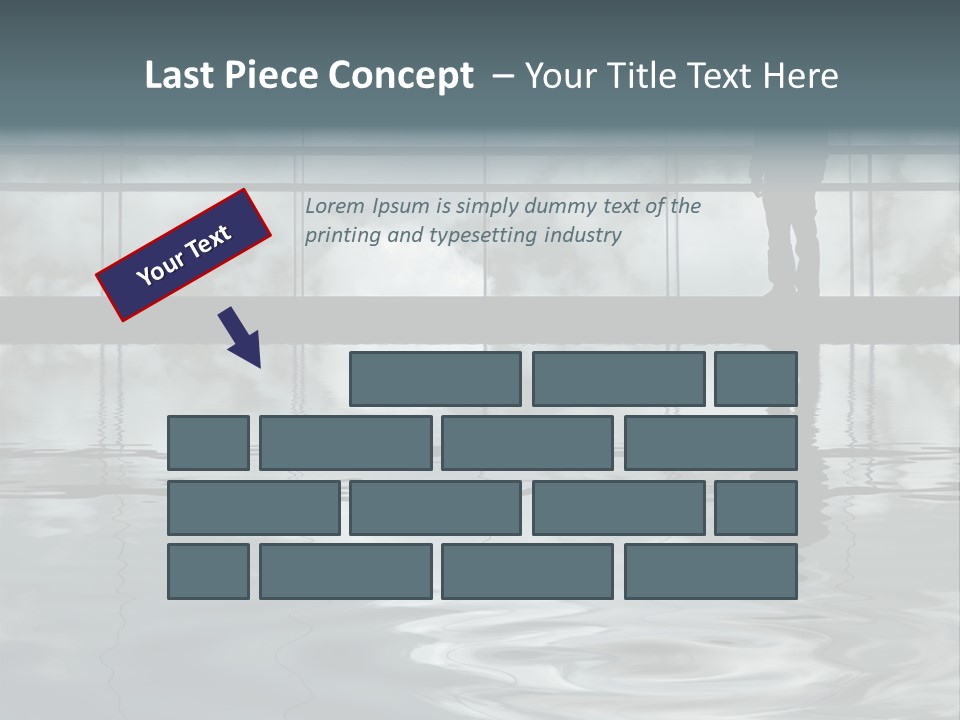 Viareggio's Sandy Beach, Tuscany PowerPoint Template