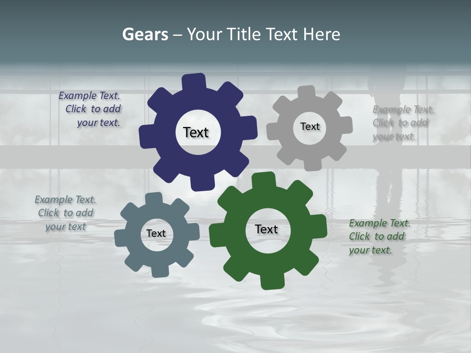 Viareggio's Sandy Beach, Tuscany PowerPoint Template