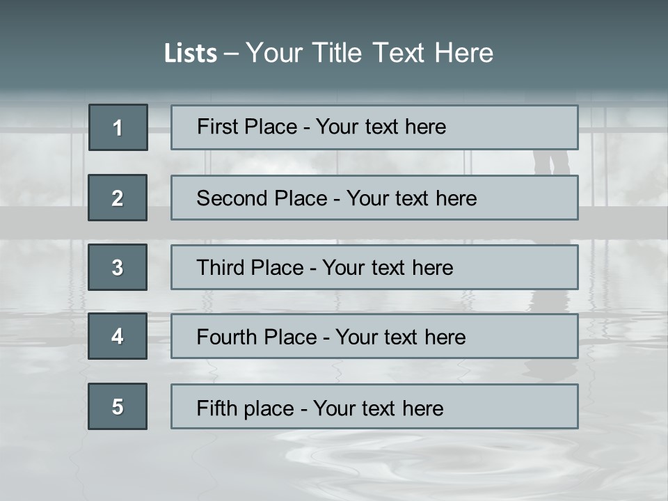 Viareggio's Sandy Beach, Tuscany PowerPoint Template