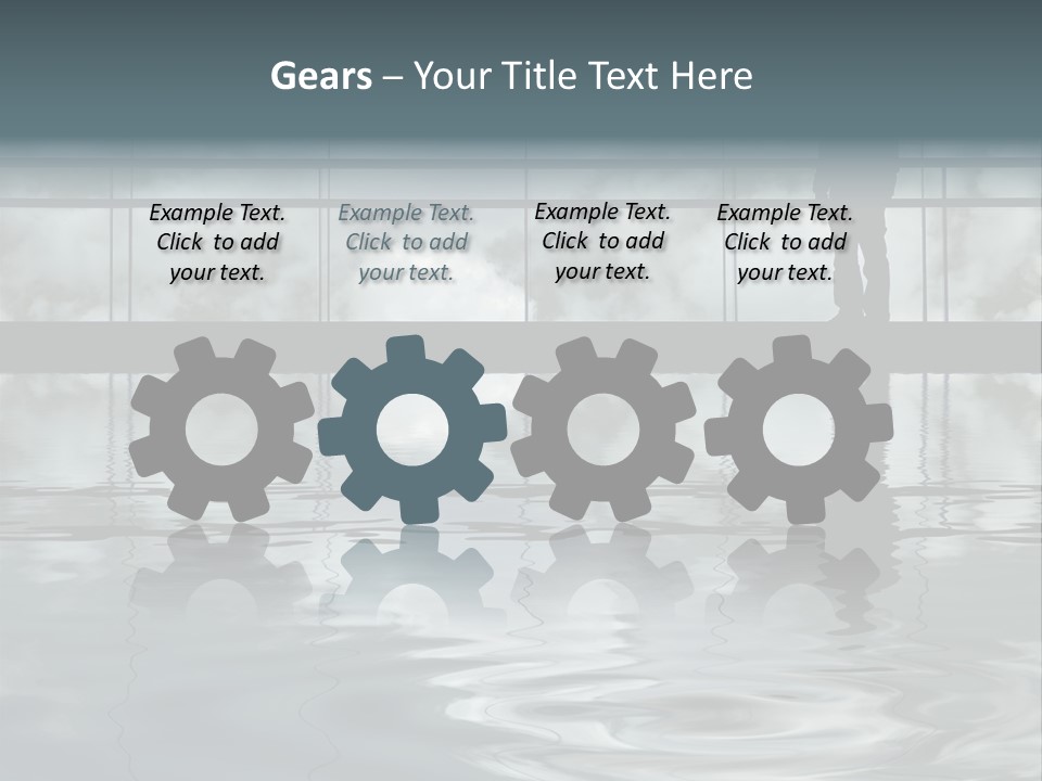 Viareggio's Sandy Beach, Tuscany PowerPoint Template