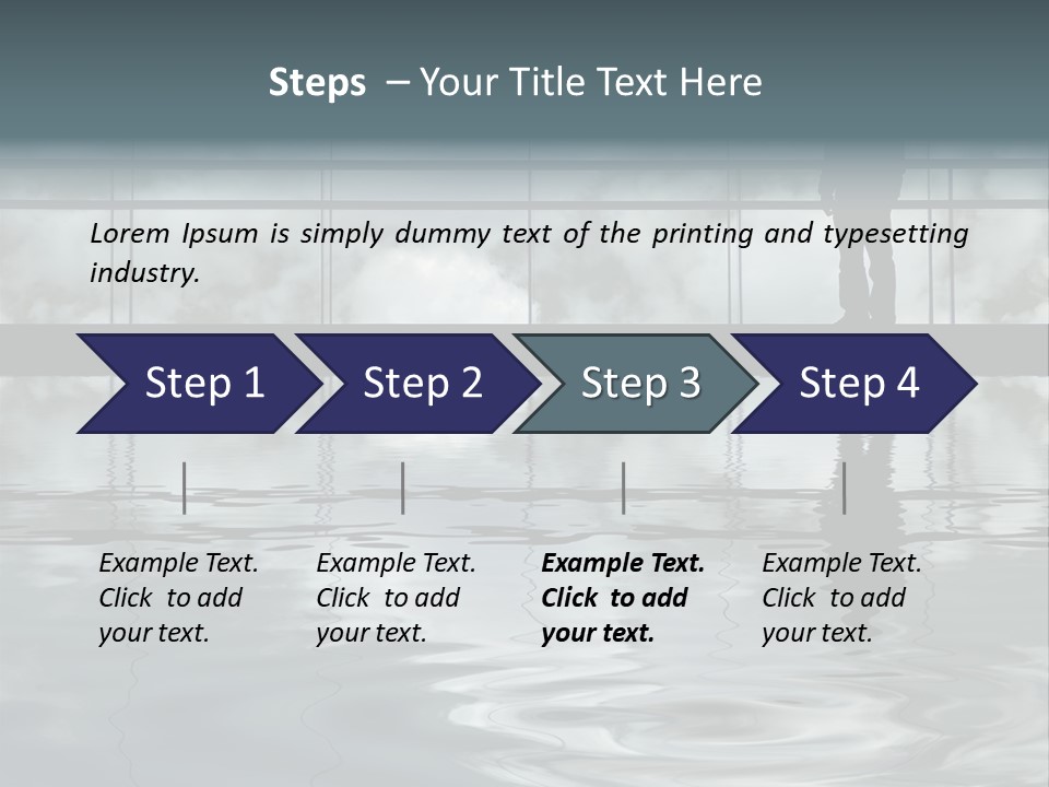 Viareggio's Sandy Beach, Tuscany PowerPoint Template
