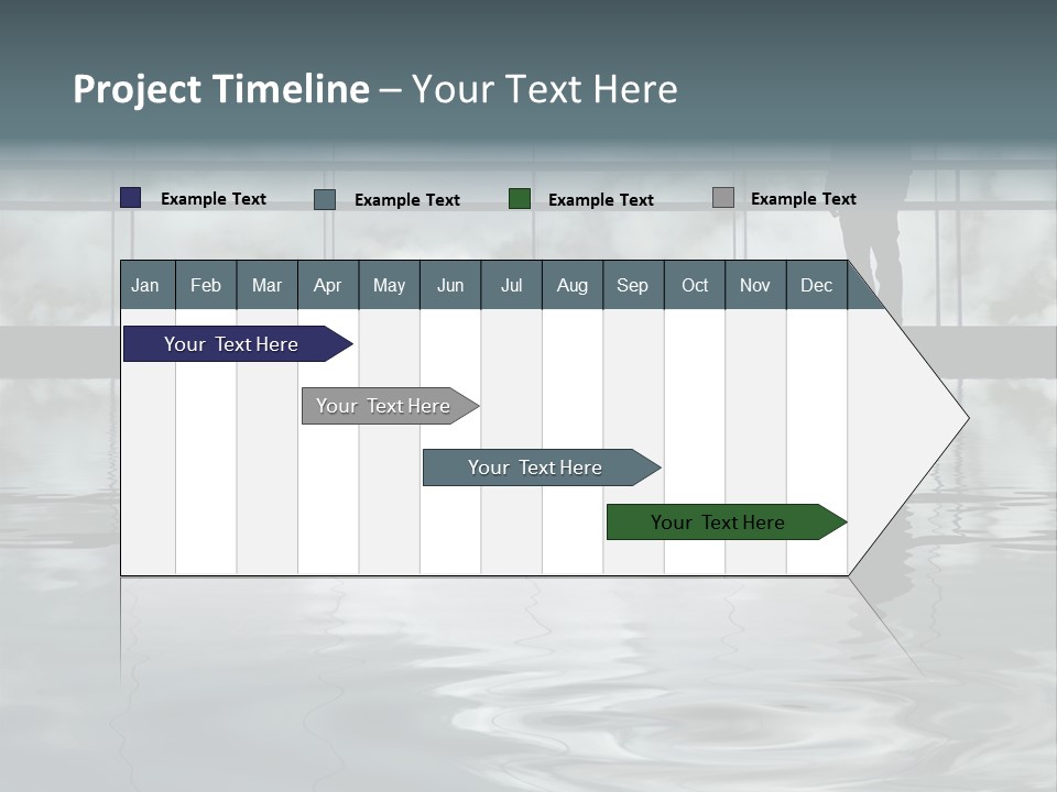 Viareggio's Sandy Beach, Tuscany PowerPoint Template
