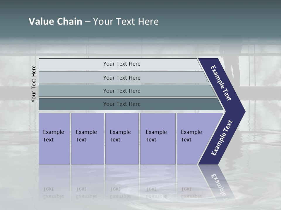 Viareggio's Sandy Beach, Tuscany PowerPoint Template