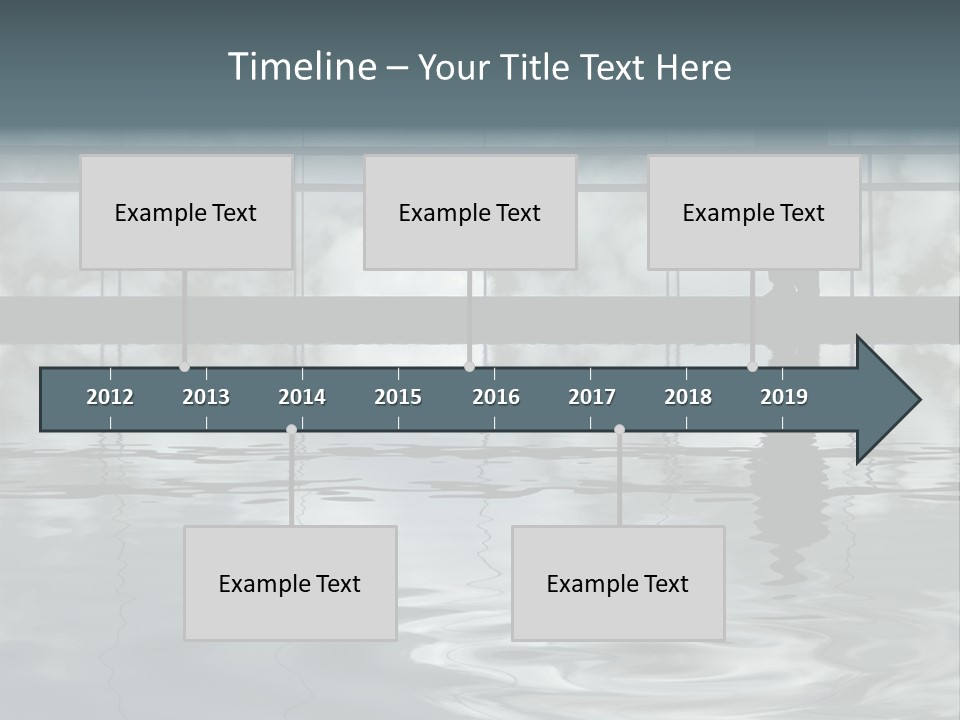 Viareggio's Sandy Beach, Tuscany PowerPoint Template