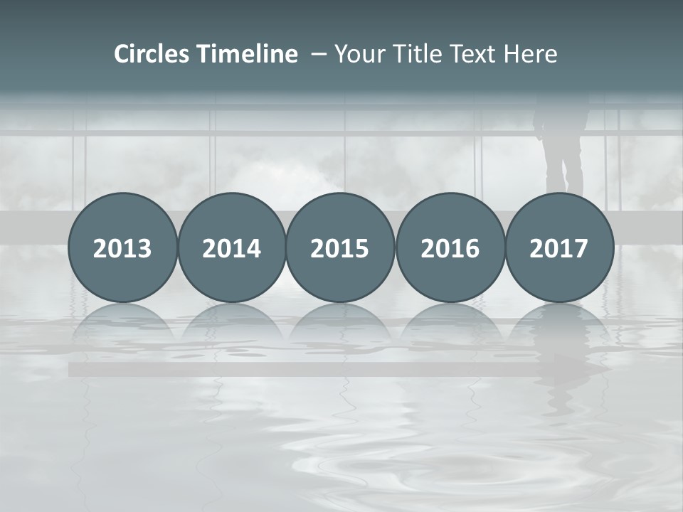 Viareggio's Sandy Beach, Tuscany PowerPoint Template