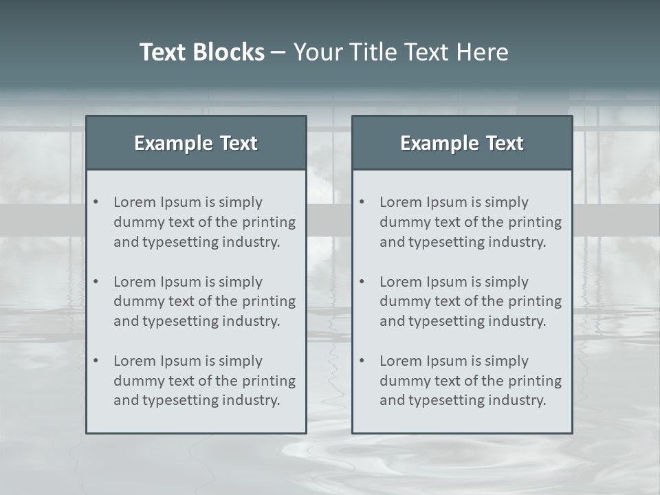 Viareggio's Sandy Beach, Tuscany PowerPoint Template