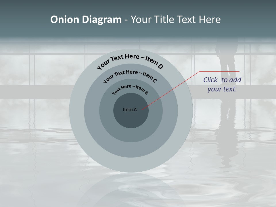 Viareggio's Sandy Beach, Tuscany PowerPoint Template