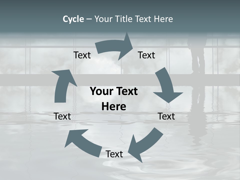 Viareggio's Sandy Beach, Tuscany PowerPoint Template