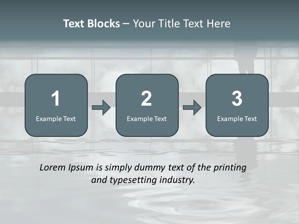 Viareggio's Sandy Beach, Tuscany PowerPoint Template