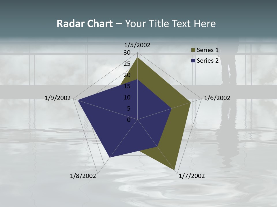 Viareggio's Sandy Beach, Tuscany PowerPoint Template