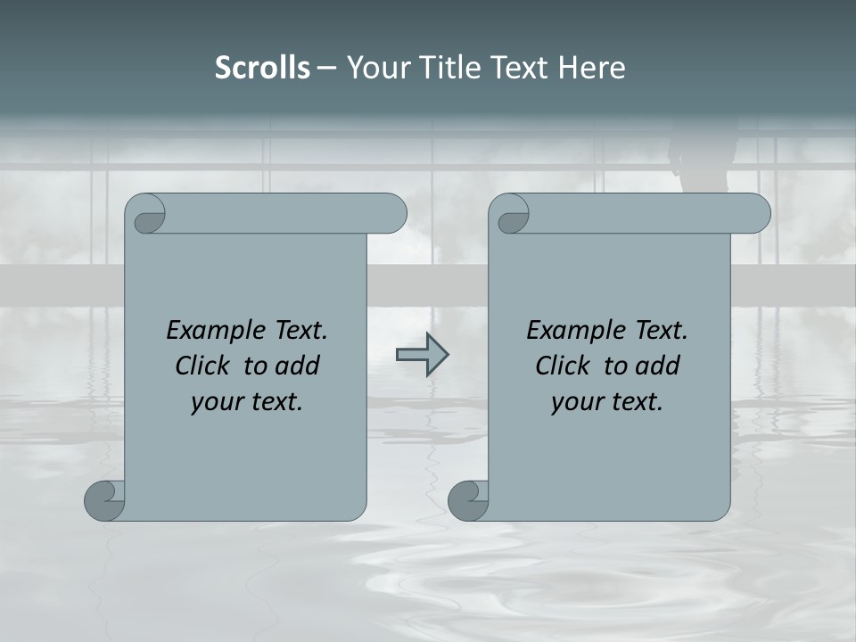 Viareggio's Sandy Beach, Tuscany PowerPoint Template