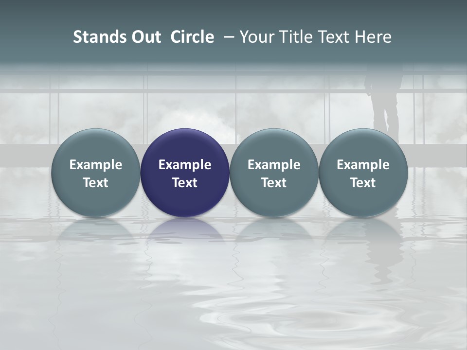 Viareggio's Sandy Beach, Tuscany PowerPoint Template