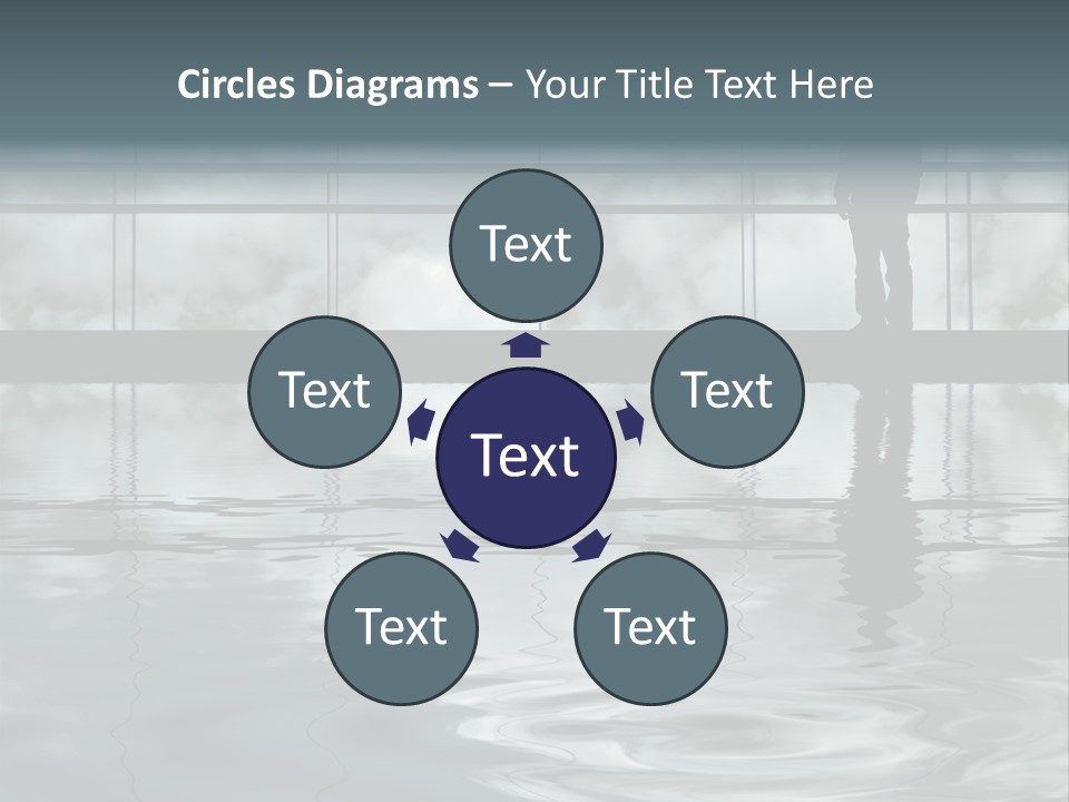 Viareggio's Sandy Beach, Tuscany PowerPoint Template