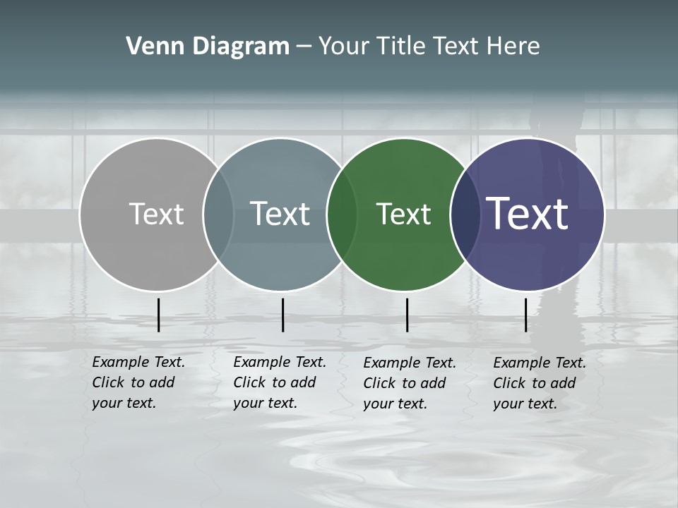 Viareggio's Sandy Beach, Tuscany PowerPoint Template