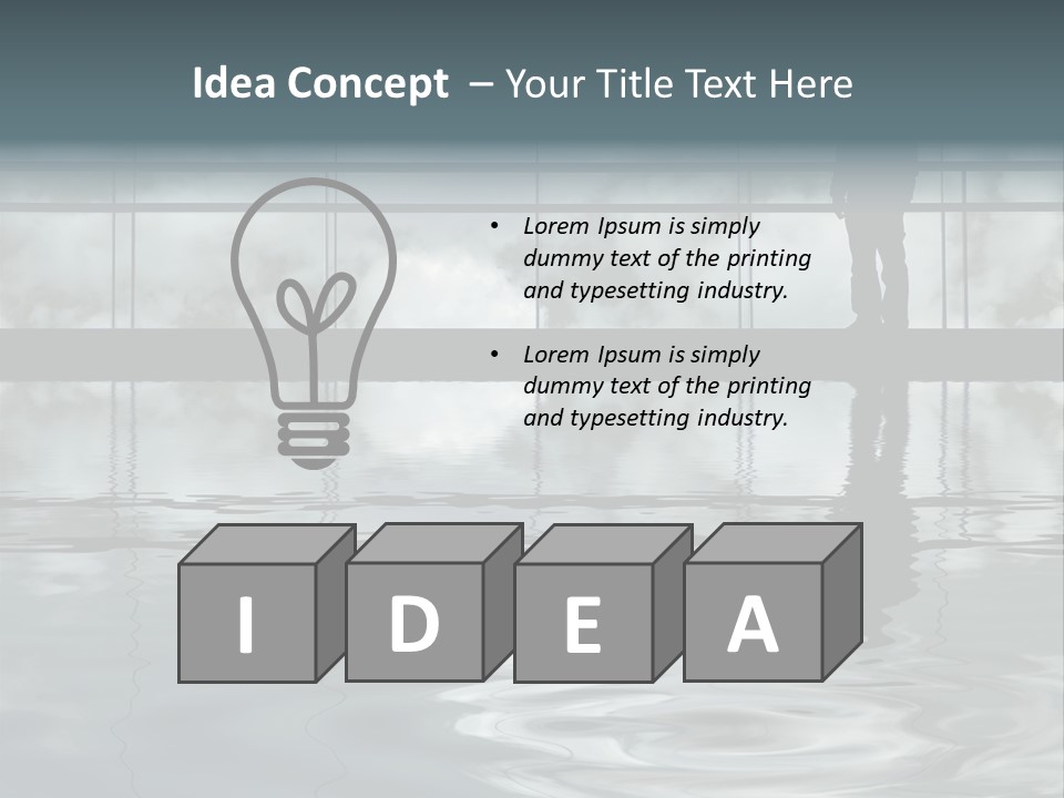 Viareggio's Sandy Beach, Tuscany PowerPoint Template