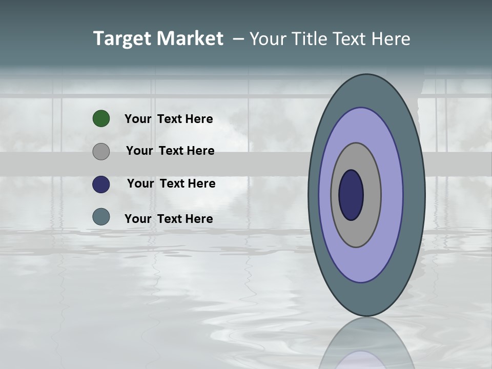 Viareggio's Sandy Beach, Tuscany PowerPoint Template