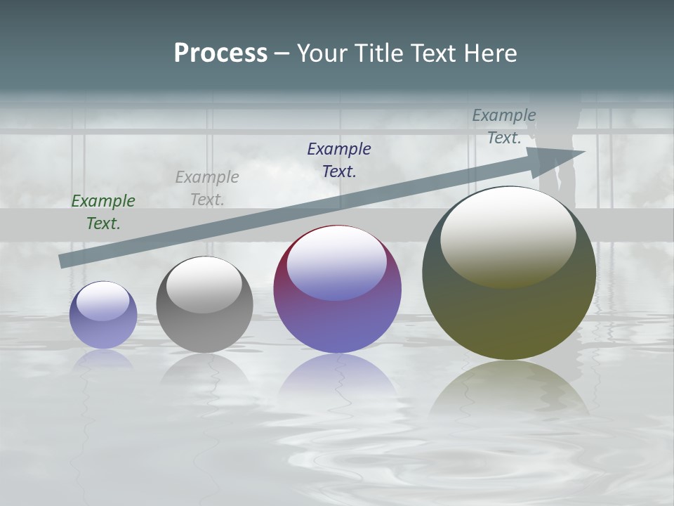 Viareggio's Sandy Beach, Tuscany PowerPoint Template